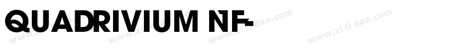 Quadrivium NF字体转换